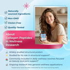 Collagen Peptides with Biotin + Keratin, Vitamin C + Omega 3 - Radiant Skin, Healthy Joint, Nails (150-day Supply)