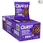 Quest Nutrition Bake Shop, Chocolate Frosted Donuts, 14g Protein, Less than 1g Sugar, Protein Snack, Low Sugar, 9 Count