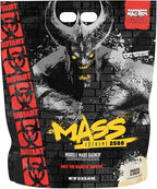Mutant Mass Extreme 2500 Gainer - Whey Protein Powder with 3-Source Whey Protein Blend & Whole Food Carbs - High Calorie Mass Gainer for Muscle Building & Weight Gain - Cookies & Cream, 12 lbs