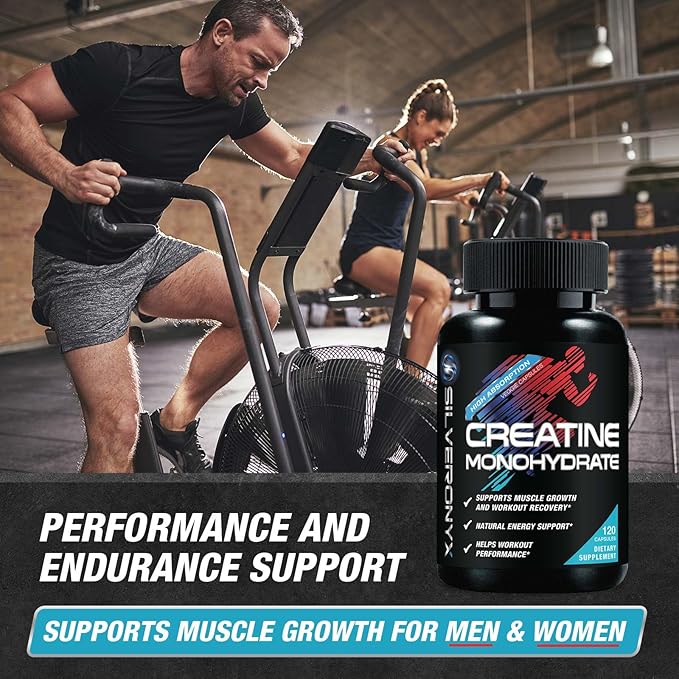Creatine Monohydrate 3000mg Per Serving - 3X Strength Micronized Creatine Powder - Supports Lean Muscle, Strength, Energy, & Endurance - All Natural Supplement, Non-GMO, Bottled in USA - 120 Capsules