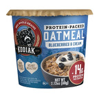 Kodiak Instant Oatmeal Cups, Blueberries & Cream, High Protein, 100% Whole Grains, (12 cups)