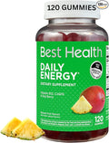 Daily Energy Gummies*, Daily Energy Vitamins with B12, CoQ10 & Goji Berry, Caffeine Free Vitamins for Adults, Natural Fruit Flavor(120ct)