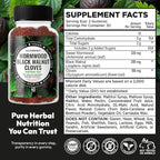 NutraPep Wormwood Black Walnut & Cloves Gummies - Gut Health Immune Support & Natural Detox Cleanse Traditional Herbal Supplement - Vegan Gluten-Free Non-GMO Orange Flavor 60 Gummies
