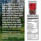 Old Trapper Double Eagle Beef Jerky, Hot & Spicy Flavor, 21 Ounce Package, Natural Wood Smoked Meat Snacks, 10 Grams of Protein and 80 Calories per Serving (Pack of One)
