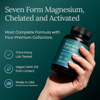 Magnesium Glycinate Complex (7-in-1) 500mg with D3 & B6 P5P - Multi-Form Blend with Glycinate, Citrate, Malate, Taurate, Gluconate, Carbonate, & Orotate - Supports Sleep and Muscle Health [Oxide-Free]