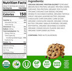 Orgain Organic Vegan Protein Bars, Chocolate Chip Cookie Dough - 10g Plant Based Protein, Low Calorie Healthy Snacks, No Lactose or Soy Ingredients, Gluten Free, Non-GMO - 1.41 Oz (Pack of 12)
