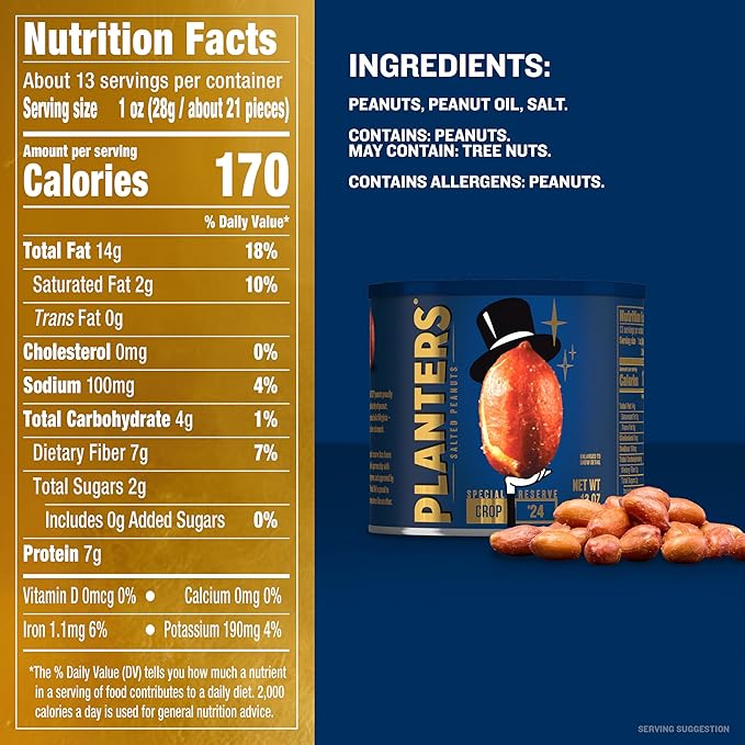 PLANTERS Special Reserve Peanuts, 13 OZ (Pack of 3)