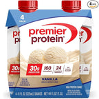 Premier Protein Shake, Vanilla, 30g Protein, No Added Sugar, 24 Vitamins & Minerals to Support Immune Health, 11 fl oz, 4 Pack
