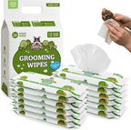 Pogi’s Dog Wipes Travel Packs – Hypoallergenic Pet Wipes for Paws, Body & Butt – Cleaning & Hydrating, Fragrance Free, 240-Count