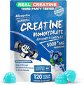 NSF Certified Creatine Gummy - Creatine Monohydrate Gummies 5000mg for Men & Women -120 Gummies Advanced Formula, Muscle Strength, Muscle Builder, Energy Boost, Pre-Workout Supplement-Blueberry