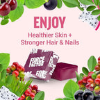 Force Factor Collagen Boosting Superfoods, Vegan Collagen Booster for Women, with Biotin, Hyaluronic Acid, and Vitamin C, for Hair, Skin, Nails, & Joint Support, Tropical Fruit, 60 Soft Chews