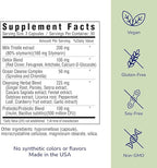her own Cleanse, Gentle Detox, Supports Healthy Gut, Ocean Algae Cleanse, Prebiotic/Probiotic Blend, Cleansing Herbal Blend, Gluten and Soy Free, Vegan, 60 Capsules, 30 Servings, Multicolor