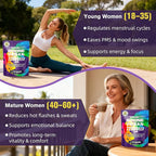 Beef Organ Supplement for Women - 100% Grass Fed Beef Organs with Bovine Liver, Ovary, Uterus, Kidney, Heart & Fallopian Tubes - PMS, Menopause & Energy, Immune & Mood Support, 120 Count