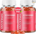 DREAVIO Keto ACV Gummies Advanced Weight Loss- Sugar Free 1000mg Apple Cider Vinegar Gummies for Women & Men, Vegan Keto Apple Cider Vinegar Supplement for Adult