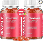 DREAVIO Keto ACV Gummies Advanced Weight Loss- Sugar Free 1000mg Apple Cider Vinegar Gummies for Women & Men, Vegan Keto Apple Cider Vinegar Supplement for Adult