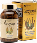 FINE JAPAN Cordyceps Mushroom Capsules - Premium Cordyceps Militaris and Sinensis Extract for Optimal Health Benefits, 100% Authentic Cordyceps in Easy-to-Swallow Capsules