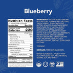 ALOHA Organic Plant Based Protein Bars - Blueberry Bars, Vegan, Low Sugar, Gluten-Free, Low Carb, Non-GMO, No Stevia, No Erythritol - 12 Count (Pack of 1)