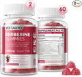 Berberine Supplement 1500mg,Sugar Free Berberine with Ceylon Cinnamon Gummies,Chromium,Turmeric, Fenugreek for Naturally Metabolism Balanced, Berberine HCl from Indian Barberry Extract, 120 Cts