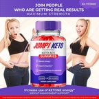 Jump Keto Gummies, Official Jump Keto ACV Supplement Gummies - Maximum Strength, Keto+ ACV Gummys, All Natural Support Formula Keto+ACV, Advanced JumpKeto Formula Reviews (2 Pack)