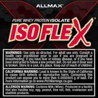 ALLMAX ISOFLEX Pure Whey Isolate Protein Powder - Gluten Free, Low Lactose, Sugar-Free - High-Protein, Clean, Keto-Friendly for Pre Post Workout Supplement for Women and Men | Chocolate, 1lb
