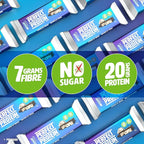 No Sugar Perfect Protein Bar - Cookies & Cream Flavor | 20g High Protein, Zero Sugar, Diabetic-Friendly, High Fiber, Keto-Friendly, Low Calorie, Nutrient Rich Healthy Snack | 14 Bars (55g)