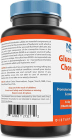 Nova Nutritions Triple Strength Glucosamine Chondroitin MSM 2600mg/Serving Capsules, Supports Healthy Joint, Cartilage and Connective Tissue - Promotes Joint Comfort & Flexibility 180 Count