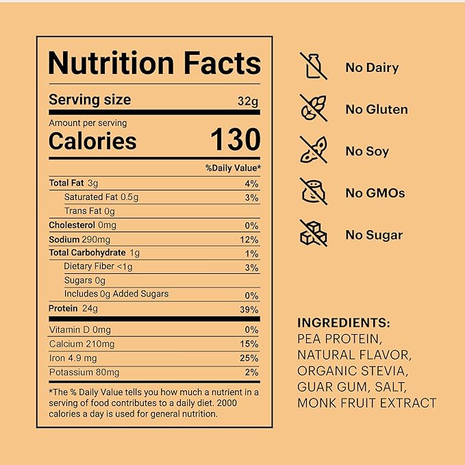 TB12 Plant Based Protein Powder by Tom Brady, 24g of Vegan Pea Protein, Low Sugar, Low Carb, Non-GMO, Keto Friendly, Paleo, Sugar Free, Vanilla Flavor (30 Servings/2.12lbs)