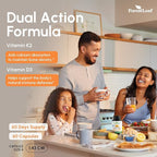ForestLeaf Vitamin D3 + K2 (MK7) Supplement - MenaQ7 - Calcium and Vitamin D3 5000 IU Max Absorption - Teeth and Bone Strength, Heart Health, Immune System Support - 60 Veggie Capsules