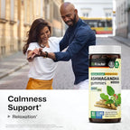 BIO KRAUTER® Ashwagandha Gummies for Mood Magic & Relaxation Support 2000 mg - Vegan Ashwagandha Supplements for Women & Men - 90 Relax Gummies - 45 Days of Supply, Mango Flavor - Non-GMO