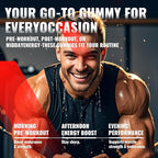 NSF Certified Creatine Gummy - Creatine Monohydrate Gummies for Men & Women-5g of Creatine Monohydrate per Serving - Sugar Free,Vegan, Strawberry Electrolyte Chews, 135 Count