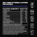 Gains in Bulk Elevated Nootropic Herbal Energy Supplements with Ginkgo Biloba, B Vitamins, DMAE, Clean Energy & Focus Supplement, Supports Digestive Health, Cognitive Brain Health, Vegan, 60 Capsules