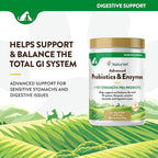 NaturVet – Advanced Probiotics & Enzymes - Plus Vet Strength PB6 Probiotic | Supports and Balances Pets with Sensitive Stomachs & Digestive Issues | for Dogs & Cats (1 lb)