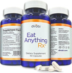 Dirobi Eat Anything Xylose Isomerase Fructose Malabsorption Enzymes, FODMAP Supplement, Digestive Enzymes for Better Lactose, Fat, Protein & Carbohydrate Digestion Gas & Bloating Relief 60 Capsules