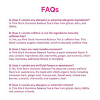 Pink Stork Hormone Balance Tea for Women – Red Raspberry Leaf & Chasteberry (Vitex) – Organic Herbal Tea for PMS, Menstrual Cycle & Perimenopause Support – Caffeine-Free Cinnamon Blend – 30 Cups