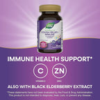 Nature’s Way Sambucus Kids Cough Relief +(1) Immune Gummy*, Feel Better Faster(1), Clinically Proven South African Geranium, with Elderberry, Vitamin C & Zinc, Gluten Free, Vegetarian, 36 Gummies