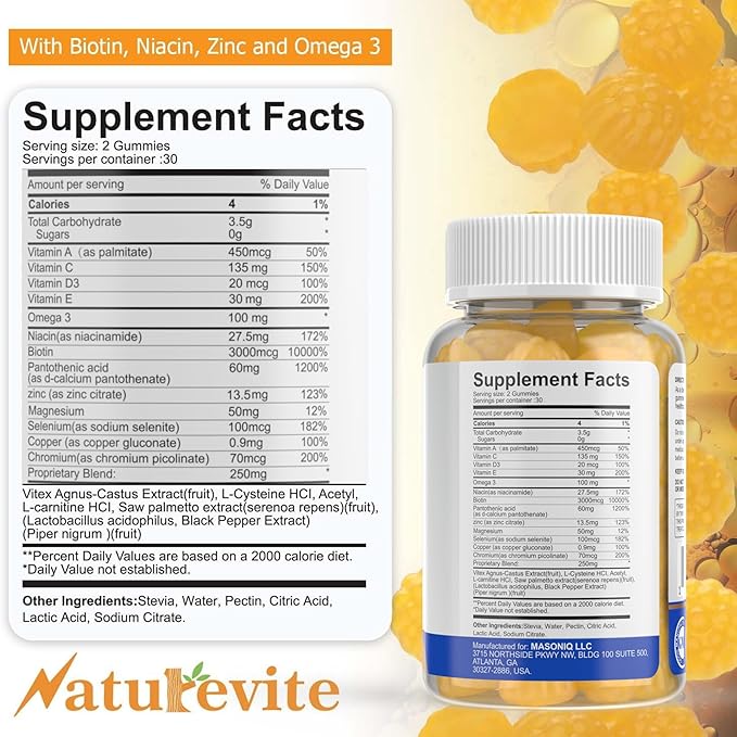 Sugar-Free Eczema Treatment Gummies — USA-Made, 10x Effective, 20+ Vitamins Support Eczema Treat, Psoriasis, Rosacea & Dermatitis — Healthy Skin, Soothes Itching & Redness (60 Gummies)