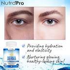 Dermal Repair Complex for Hydrated, Glowing Skin –Anti Aging Supplement with Phytoceramides & Alpha Lipoic Acid. Fast Results Hydration Pills Enhances Smoothness & Reduces Wrinkles. 60 Liquid Capsules