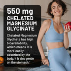 NatureWise Magnesium Glycinate 550mg + High-Dose 10000 IU Vitamin D3 K2 100 mcg - D3 K2 Magnesium Supplement - Chelated for High Absorption - Bone Support - Non-GMO, USA Manufactured - [30-Day Supply]