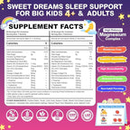 Magnesium Glycinate Gummies for Kids 4+ & Adults, 90 Counts No Melatonin Magnesium Gummies for Sleep & Calm, Sugar Free Vegan with Glycine, L-Theanine, B6, D3, Zinc & Omega 3 - Raspberry Flavor