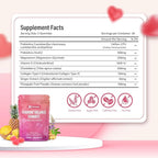 Premium 60 Feminine Balance Gummies – Probiotics, Collagen Type II, Chasteberry, Vitamin D & Magnesium – Gluten-Free, Natural Pineapple Flavor, Vegan