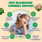 2 Pack Magnesium Glycinate Gummies for Kids - Magnesium Gummies with Vitamin D3, B6, Potassium & Ashwagandha for Kids & Adults Relaxation, Sleep, Brain & Bone Health -Sugar Free Pineapple Flavor 60 ct
