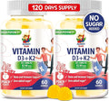 SUNNY SAM Sugar-Free Vitamin D3 K2 Gummies 5000 IU - Immune & Bone Support - Vitamin D Gummy Supplement for Adults - High-Absorption, Vegan, Halal, Gluten-Free Chewable Vitamins - 120 Count