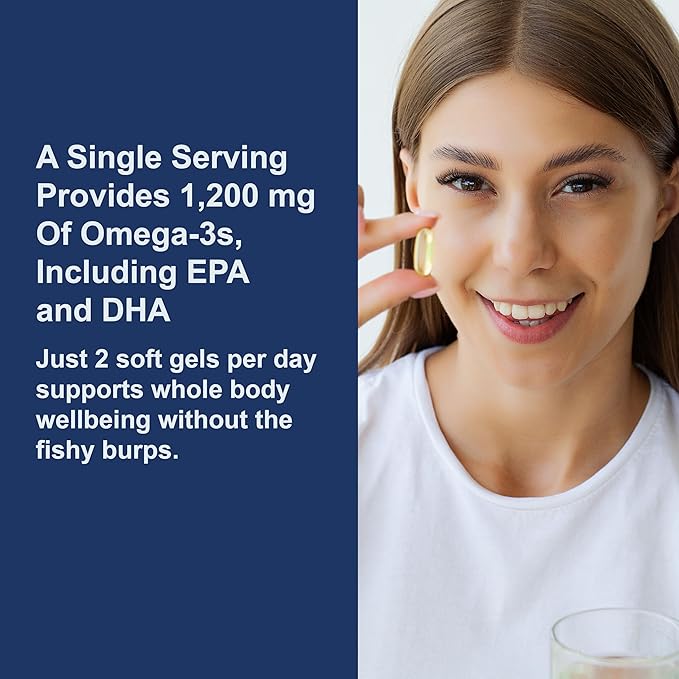 Carlson - Super Omega-3 Gems, 1200 mg Omega-3 Fatty Acids with EPA and DHA, Wild-Caught Norwegian Supplement, Sustainably Sourced Fish Oil Capsules, Omega 3 Supplements, 100+30 Softgels
