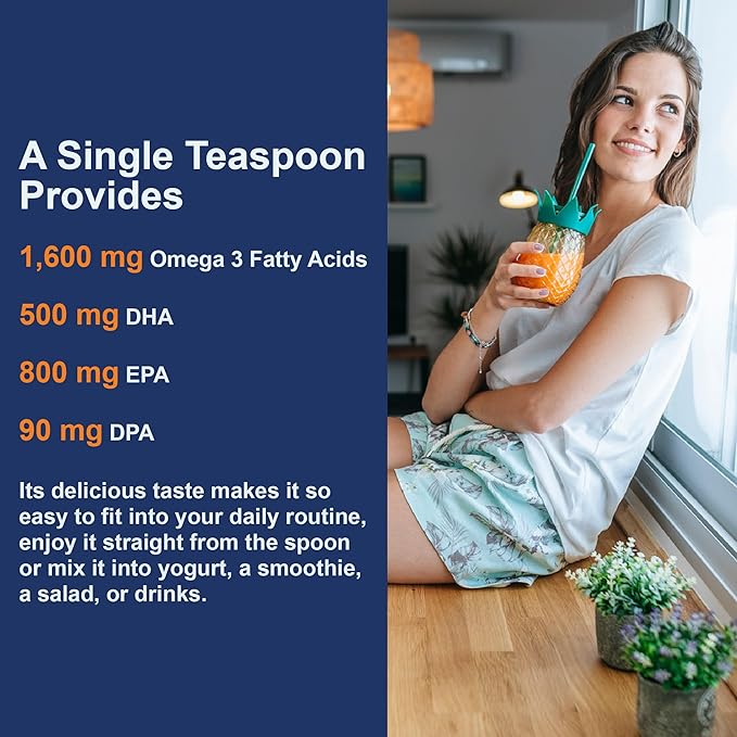 Carlson - The Very Finest Fish Oil, 1600 mg Omega-3s, Liquid Fish Oil Supplement, Norwegian Fish Oil, Wild-Caught, Sustainably Sourced Fish Oil Liquid, Orange, 6.7 Fl Oz