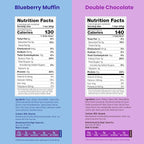 Magic Spoon Treats - 16 High Protein Bars: 8 Double Chocolate & 8 Blueberry Muffin - High Protein Gluten Free Snack - Sugar Free & Gluten Free Protein Cereal Bar - Low Carb & Keto Friendly