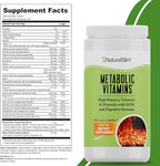 NaturalSlim Metabolic Vitamins - Combination of High Potency Multivitamins, Minerals, B Complex, Msm, & Digestive Formula Supplements for Men & Women - Energy & Metabolism Support - 3pack