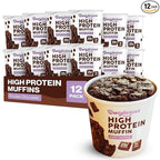 Bootylicious | 25g Protein Muffin | Double Chocolate | Low Carb, 16g-18g Fiber, Low Glycimic Index, Low Sugar, 2.75oz Cup, 12-Pack