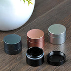 Portable Daily Pill Case, Heavy Duty Aluminium Alloy Round Pill Box, Waterproof Travel Pill Organizer, Pocket Purse Medicine Vitamin Holder EDC Container for Outdoor Camping Working