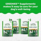 Greenies Supplements Hip and Joint Supplements for Dogs, with Chondroitin & Glucosamine for Dogs, Chicken Flavor, 16.2 oz. Container, 80 Count