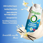Orgain Organic Nutritional Vegan Protein Shake, Vanilla Bean - 16g Plant Based Protein, Meal Replacement, 21 Vitamins & Minerals, Fruits & Vegetables, Gluten Free, Non-GMO, 11 Fl Oz (Pack of 12)